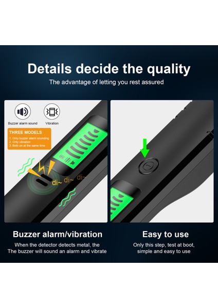 G-P El Tipi LCD Ekranlı Taşınabilir Pin Pointer Hazine Bulucu Probu Buzzer Alarm/titreşimli (Yurt Dışından) fırsatları