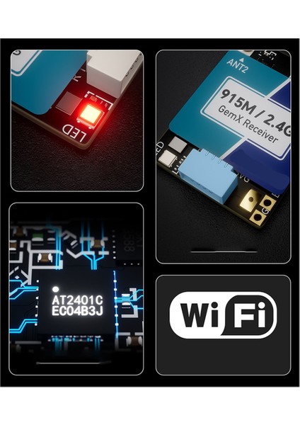 1pc Elrs 915M/2.4G Gemx Gemini Çift Frekans Alıcısı Fpv Crossover Uçak (Yurt Dışından) fırsatları