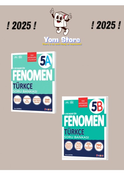 5. Sınıf Türkçe (A) + Türkçe (B) Set Soru Bankaları 2025