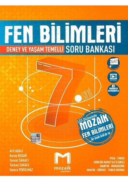 7.sınıf Mozaik Soru Bankası Fen Bilimleri fiyatları