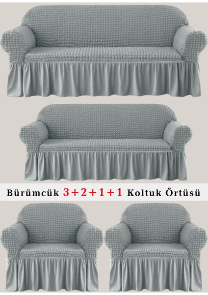 Bürümcük Koltuk Örtüsü, Kanepe, Çekyat Örtüsü, Koltuk Kılıfı 3 2 1 1 Takım