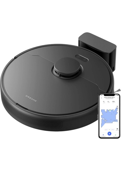 160 W, Hepa Filtreli ,d9 Max Gen2 Robot Süpürge Siyah