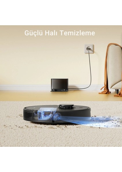 160 W, Hepa Filtreli ,d9 Max Gen2 Robot Süpürge Siyah
