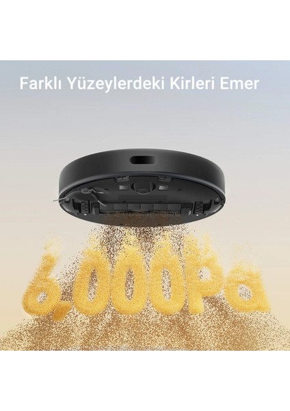 160 W, Hepa Filtreli ,d9 Max Gen2 Robot Süpürge Siyah