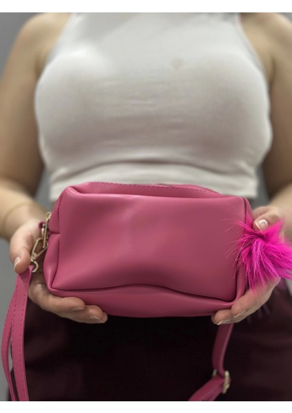 Ponpon Fuşya Cilt Çanta fiyatları
