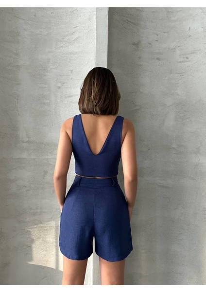 Şortlu Keten Takım S255014 modelleri