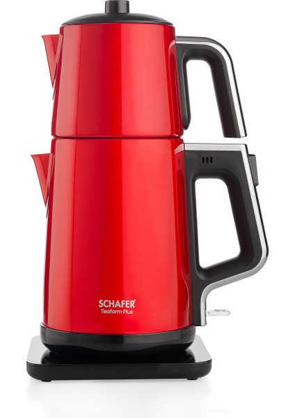 Teaform Plus Paslanmaz Çay Makinesi-Lal Kırmızı