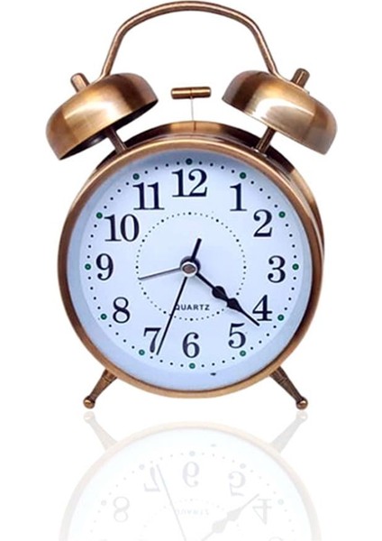 Metal Çalar Saat Bronz Renk