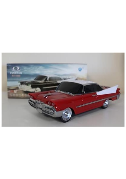 Rt-1954 Kırmızı Arabalı Bluetooth Fm-Usb-Tf-Aux Şarjlı Nostaljik Radyo fırsatları