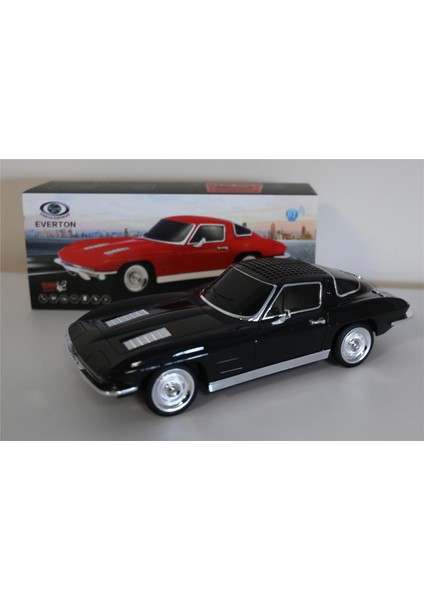 Rt-1956 Siyah Arabalı Bluetooth Fm-Usb-Tf-Aux Şarjlı Nostaljik Radyo