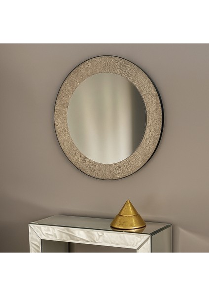 75 cm Gold Duvar Aynası – Dekoratif Yuvarlak Ayna modelleri
