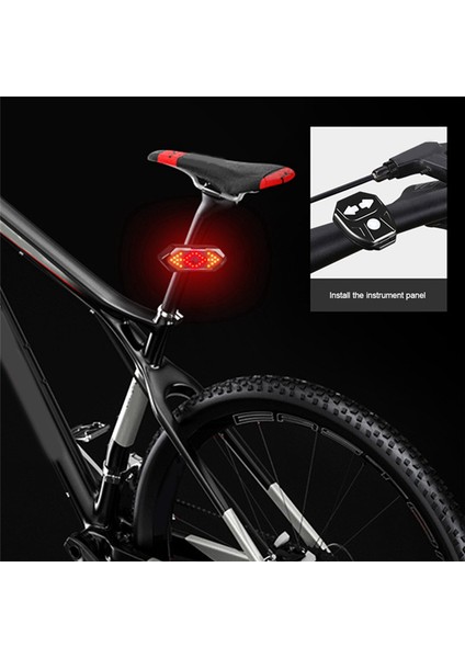 Elektrikli Scooter Dönüş Sinyali, Uzaktan Kumanda Bisikleti LED Yanıp Söner/kuyruk Işığı, Ayarlanabilir Yönlü Dönüş Sinyali Şarj Edilebilir (Yurt Dışından) modelleri