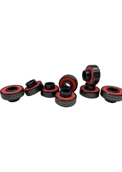 Freesport 608 Sıralı Paten Veya Kaykay Scooter Longboard Için Hibrid Siyah Seramik Yataklar (Paket Of 8) (Yurt Dışından)