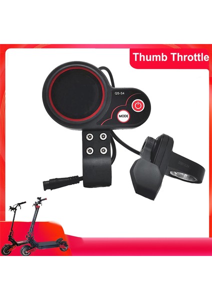 Qs-S4 48V-60V Başparmak Gaz Kesme LCD Sıfır 8 9 10 8x 10X Elektrikli Scooter 6pin Ekran Aksesuarları (Yurt Dışından) fırsatları