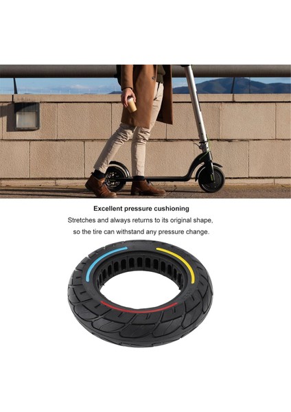 Katı Lastik 10 Inç 10X2.5 Segway Ninebot Maks Max G30 G30P G30LP Gotrax G5 G6 Elektrikli Scooter Yedek Tekerlek (Yurt Dışından) modelleri