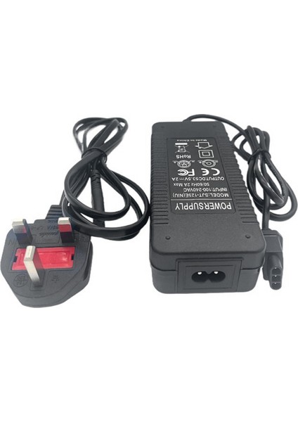 Nıu Kqı 2/ Kqı 3 Scooter Şarj Cihazı 53.5V 2A Lityum Pil Şarj Cihazı Ingiltere Fiş Için Elektrikli Scooter Güç Adaptörü (Yurt Dışından)