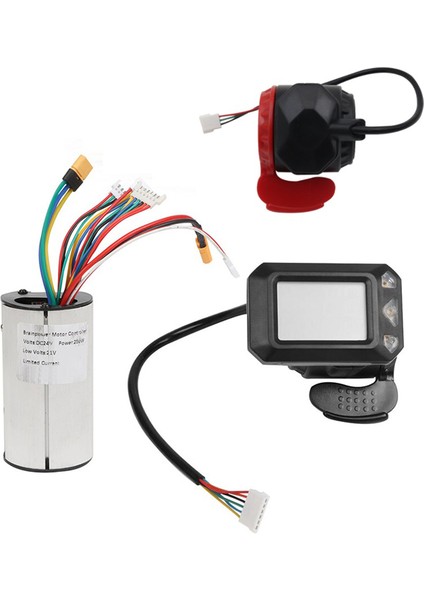 24V 250W Katlanır Scooter Kontrolör Kiti Elektrikli Scooter Denetleyicisi LCD Ekran Fren Hızlandırıcı Kısa Seti (24V) (Yurt Dışından) modelleri