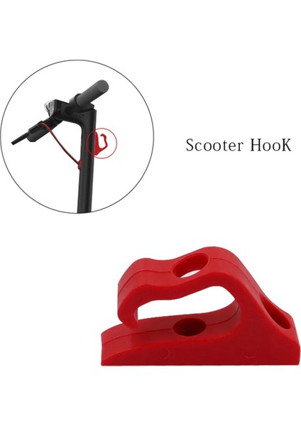 M365/1S/PRO Electric Scooter Aksesuarları Scooter Torbası Çift Pençe Hook Torbaları Kavrama Depolama Tutucu Rafı Için Ön Askı (Yurt Dışından)