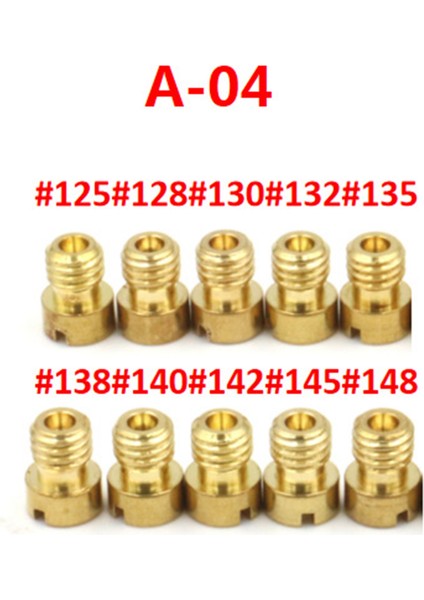 Ana Sprey Scooter Buck PE24/26/27/30 Halma CG-125 Nıbı Karbüratör Ölçüm Deliği Meme A-03 Için Uygun 10 Adet (Yurt Dışından) modelleri