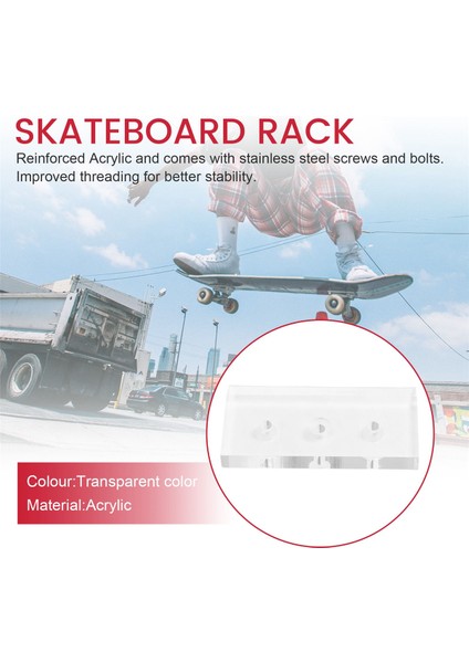 Hayalet Askı Kaykay Duvar Montajı Güverte Ekran Lüks Kaykay Depolama Tutucu Rafı (Yurt Dışından) fırsatları