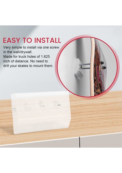 Hayalet Askı Kaykay Duvar Montajı Güverte Ekran Lüks Kaykay Depolama Tutucu Rafı (Yurt Dışından) indirimleri