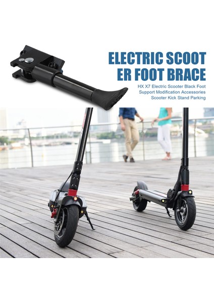 Hx X7 Ayak Desteği Stand Tripod Yan Destek Scooter Aksesuarları Için Elektrikli Scooter Park Kickstand (Yurt Dışından) indirimleri
