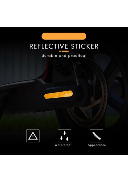 40PCS Sarı Ön Arka Tekerlek Kapağı Koruyucu Kabuk Dokuzbot Için Yansıtıcı Çıkartma Max G30 Scooter Aksesuarları (Yurt Dışından) modelleri