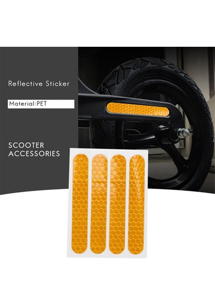 40PCS Sarı Ön Arka Tekerlek Kapağı Koruyucu Kabuk Dokuzbot Için Yansıtıcı Çıkartma Max G30 Scooter Aksesuarları (Yurt Dışından) indirimleri