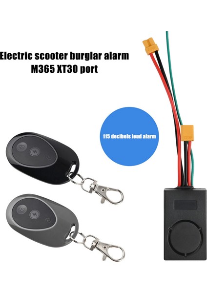 1150DB Yüksek Kablosuz Kablosuz Hırsızlık Anti-Hırsızlık Titreşim Elektrikli Scooter Güvenlik Alarm M365 Scooter Aksesuarları Için Uzaktan (Yurt Dışından) modelleri