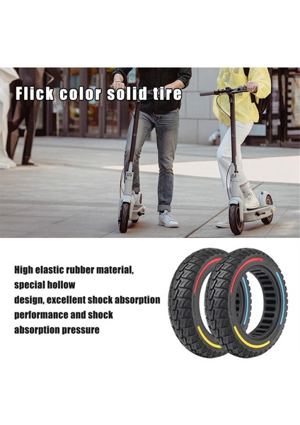 Petek Katı Lastik Dokuz Bot Maks G30 Elektrikli Scooter Yedek 10 Inç 10X2.5 Kauçuk Lastik Parçaları Siyah (Yurt Dışından) fiyatları