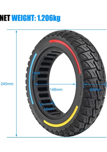 Petek Katı Lastik Dokuz Bot Maks G30 Elektrikli Scooter Yedek 10 Inç 10X2.5 Kauçuk Lastik Parçaları Siyah (Yurt Dışından) modelleri