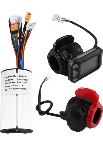 36V 350W Katlanır Scooter Kontrolör Kiti Elektrikli Scooter Denetleyicisi LCD Ekran Fren Hızlandırıcı Gaz Seti (36V) (Yurt Dışından) modelleri
