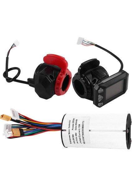 36V 350W Katlanır Scooter Kontrolör Kiti Elektrikli Scooter Denetleyicisi LCD Ekran Fren Hızlandırıcı Gaz Seti (36V) (Yurt Dışından) indirimleri