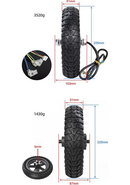 Xiaomi M365 Pro Electric Scooter Motor Tekerlek Scooter Aksesuarları Sürüş Tekerleklerinin Değiştirilmesi, Lastik (Yurt Dışından) modelleri