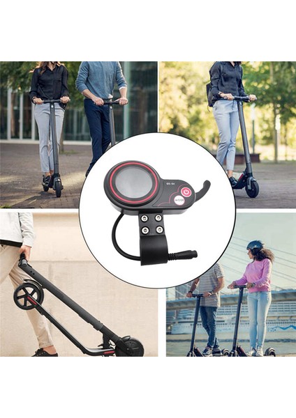 Qs-S4 72V Thumb Grottle LCD Ekran Ölçer+Lgnition Kilit Anahtarı Uzun Kablo Yalnızca Sıfır 11X Elektrikli Scooter 6pin Ekran (Yurt Dışından)