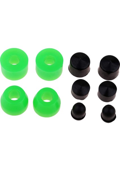 10 Adet Longboard Kaykay Burçları Konik Silindirli Burç Pivot Bardaklar Longboard Kamyon Yeşili Için Aksesuarlar (Yurt Dışından)