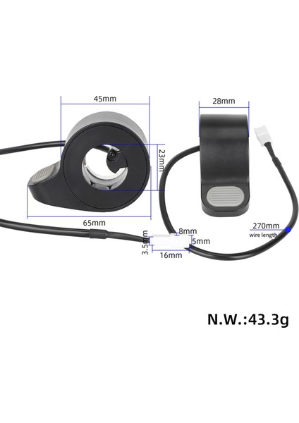 4 Pro/4 Lite Elektrikli Scooter Gri Parmak Paket Parmak Pres Hızlandırıcı Gaz Kelebeği Modifikasyonu Yedek Aksesuarlar (Yurt Dışından) modelleri