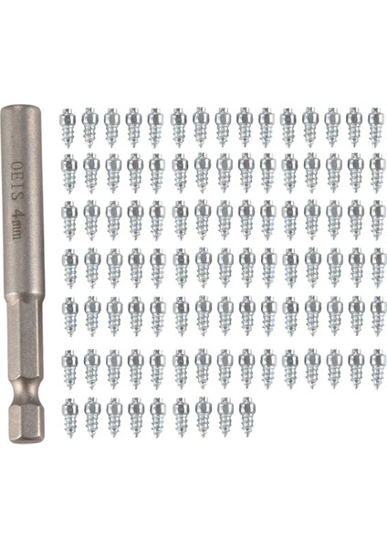 100PCS Lastikler Için Çiviler Evrensel Scooter Tekerlek Lastik Kar Eden Saplamalar Lastikler Lastikler Anti-Slip Vidalı Saplama Trim 4X9MM (Yurt Dışından)