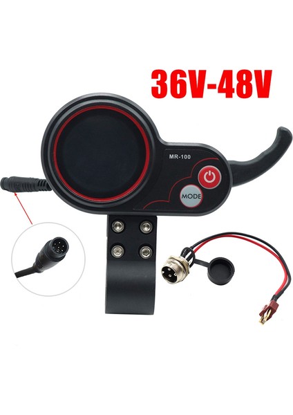 MR-100 LCD Ekran Ölçer Gösterge Tablosu 6pin+T Tipi Kablo Kugoo M4 Elektrikli Scooter Aksesuarları (Yurt Dışından) fiyatları