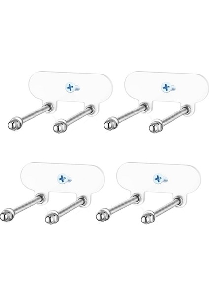 4pcs Akrilik Kaykay Duvar Montajı, Kaykay Duvar Rafı, Kaykay Askısı, Kayak Snowboards Scooterları Uzun Tablolar (Yurt Dışından)