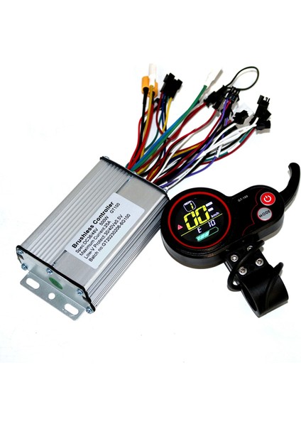 GT-100 LCD Ekran Enstrüman Gösterge Tablosu Denetleyici Kablo Kiti 36V 500W Denetleyici Elektrikli Scooter Aksesuarları (Yurt Dışından)