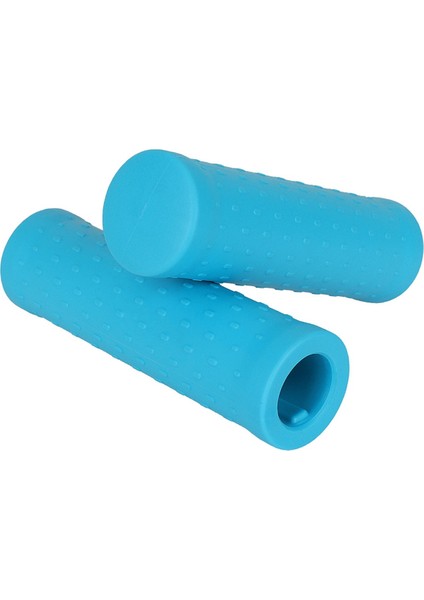 Çift Kauçuk Gidon, Kaymaz Ergonomik Gidon, Konforlu Scooter Gidon Kapak Aksesuarları Mavi (Yurt Dışından)