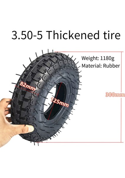 Elektrikli Scooter Kauçuk Patlama Geçirmez Lastikler Için 3.50-5 Iç Tüp Dış Lastik (Yurt Dışından) fırsatları