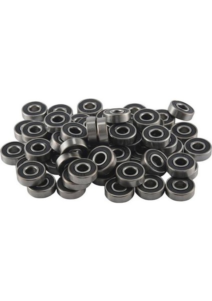 100PCS 608-RS Kaykay Yatağı, Yuvarlanan Gümüş Boyutu: 8X22X7MM (Yurt Dışından)