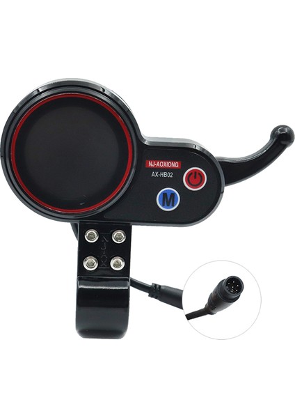 Nj-Aoxiong AX-HB02 Elektrikli Scooter Gösterge Tablosu Metre 36V 48V Elektrik Scooter Için Ayarlanabilir 6pin (Yurt Dışından)