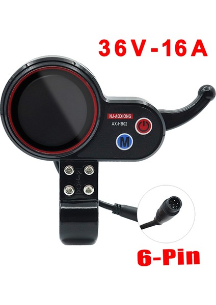 Nj-Aoxiong AX-HB02 Elektrikli Scooter Gösterge Tablosu Metre 36V 48V Elektrik Scooter Için Ayarlanabilir 6pin (Yurt Dışından) indirimleri