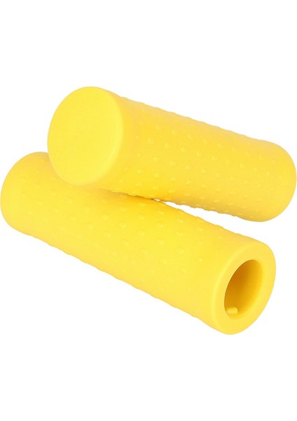 Çift Kauçuk Gidon, Kaymaz Ergonomik Gidon, Konforlu Scooter Gidon Kapak Aksesuarları Sarı (Yurt Dışından)