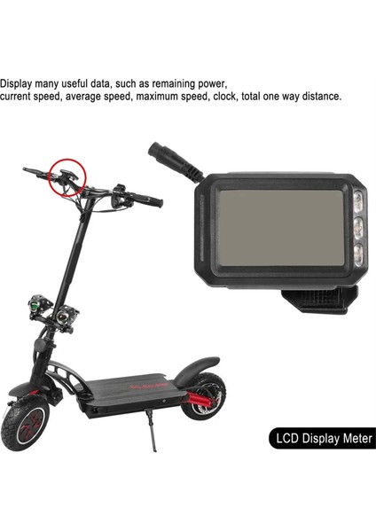 Elektrikli Scooter LCD Ekran Metre 36V-60V Panel Kuşa S12 Kugoo G Booster E-Scooter Için Gösterge Tablosu (Yurt Dışından) indirimleri