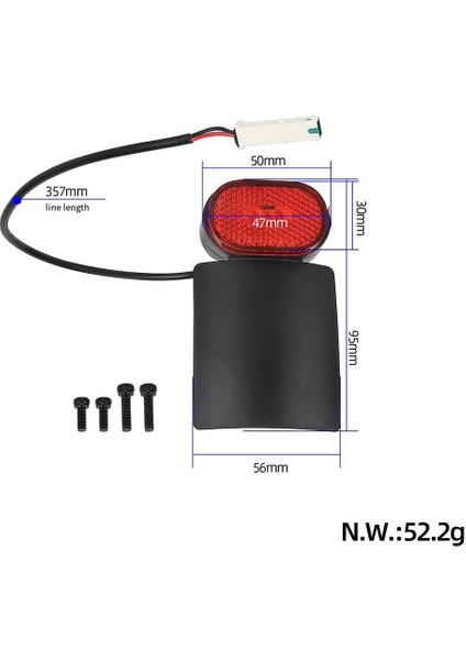 M365/PRO/4PRO G30 Scooter Aksesuarları Için Vidalı Kuyruk Işığı (Yurt Dışından) modelleri
