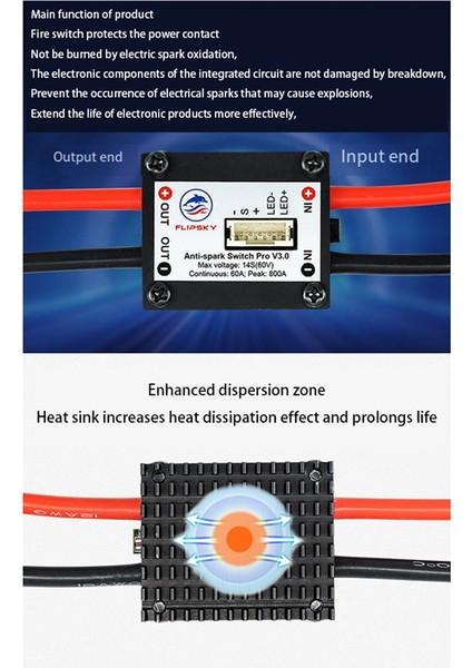 Flipsky Anti Spark Switch Pro V3.0 Ebike/ Scooter/ Robotlar/ Elektrikli Kaykay Longboard Için Iletişim Koruyucusu (Yurt Dışından)